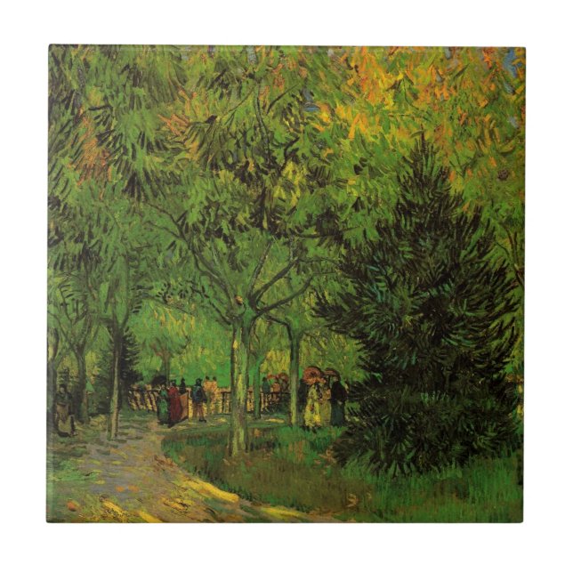 Carreau Allée dans le jardin public, Arles par Vincent van (Devant)