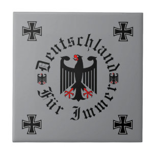 Carreau Allemagne/Deutschland pour toujours/aigle noir/cro