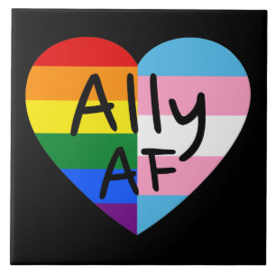 Carreau Ally AF III - Drapeau LGBTQ Fier Gay Trans Queer