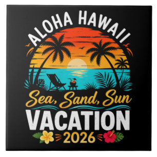 Carreau Aloha Hawaii Mer Sable Soleil 2026