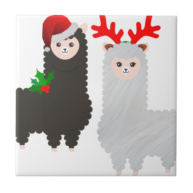 Carreau alpacas de rennes de noël (Devant)