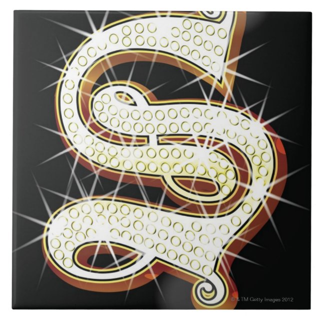 Carreau Alphabet S de Bling (Devant)