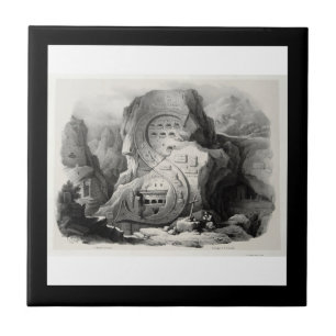 Carreau Alphabeto Pittorico d'Antonio Basoli : Lettre S