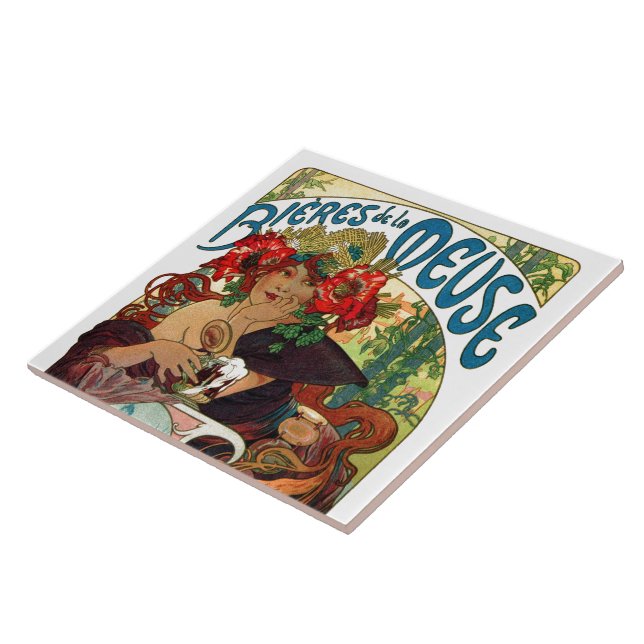 Carreau Alphonse Mucha Bieres De La Meuse (Côté)