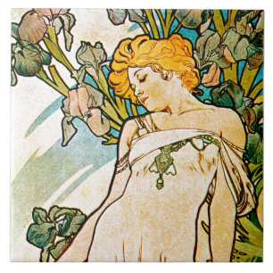 Carreau Alphonse Mucha - Iris WB