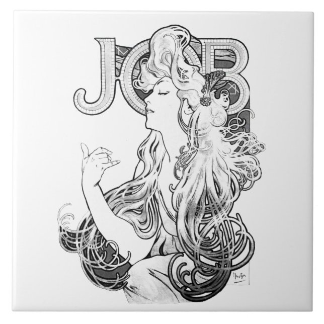 Carreau Alphonse Mucha JOB ISOGS (Devant)