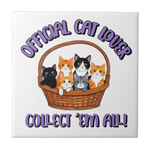 Carreau Amateur de chats officiel – Collectionnez-les tous