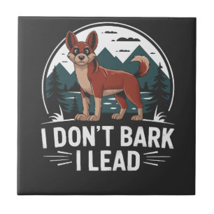 Carreau Amateur de Dhole Faune Canidé Chien Sauvage Asiati