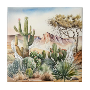 Carreau amateurs de cactus du désert