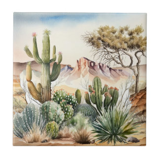 Carreau amateurs de cactus du désert