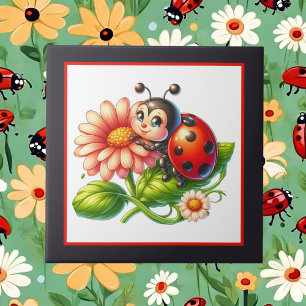 Carreau Amateurs de coccinelle mignonne artisanat