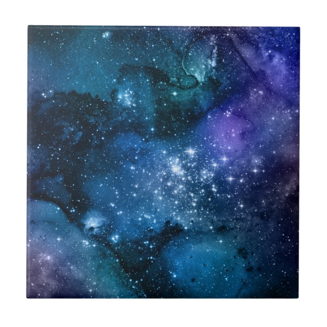 Carreau Amateurs de galaxie Starry Space Blue Sky White Sp (Devant)
