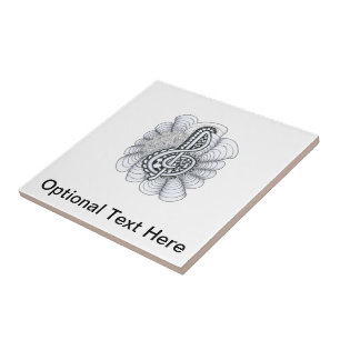 Carreau Amateurs de musique Treble Clef Design