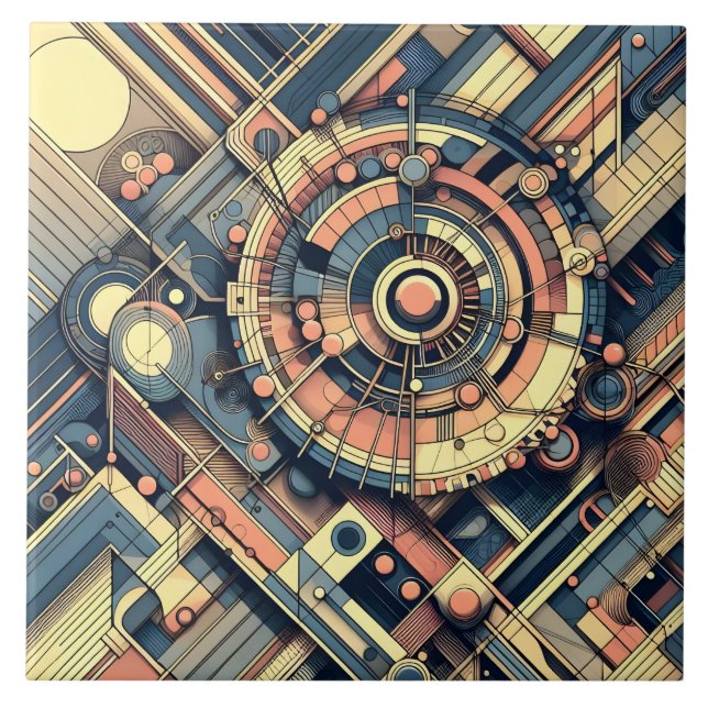 Carreau Amateurs d'motifs abstraits cool (Devant)