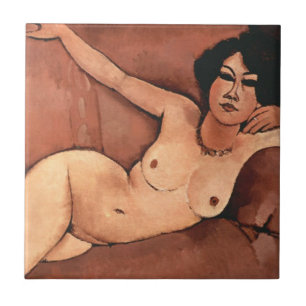 Carreau Amedeo Modigliani Femme Sur Un Canapé