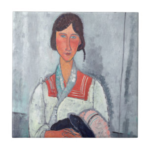 Carreau Amedeo Modigliani - Femme tzigane avec bébé