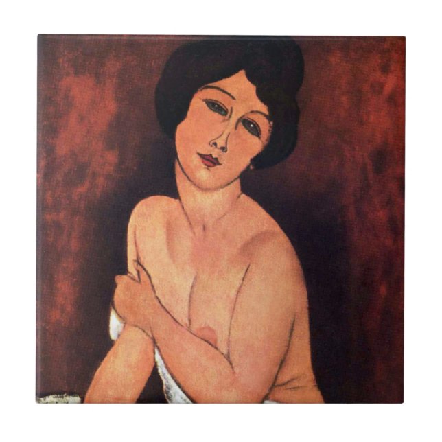 Carreau Amedeo Modigliani Grande Femme assise (Devant)