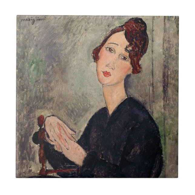 Carreau Amedeo Modigliani - Portrait de Dedie Hayden (Devant)