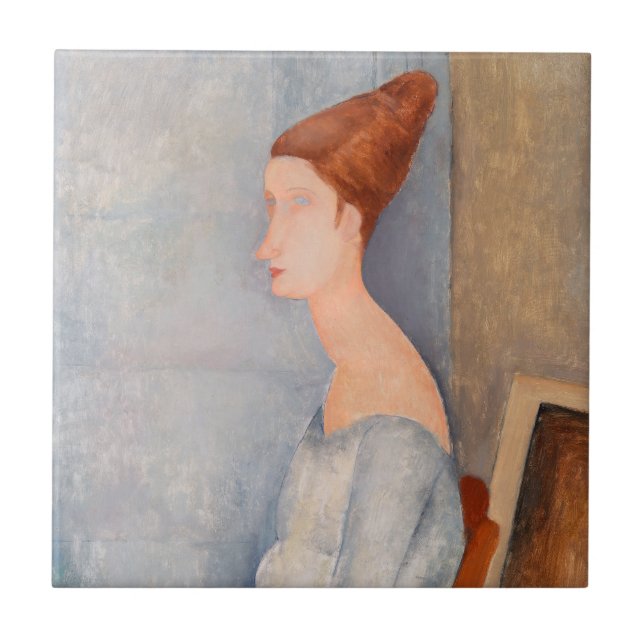 Carreau Amedeo Modigliani - Portrait Jeanne Hebuterne #3 (Devant)