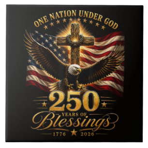 Carreau Américain 250e anniversaire patriotique États-Unis
