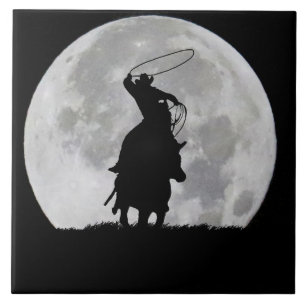 Carreau American Roping Cowboy Pays Ouest