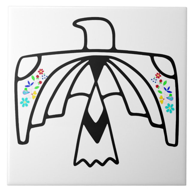 Carreau Amérindien Anishinaabe Aigle Blanc (Devant)