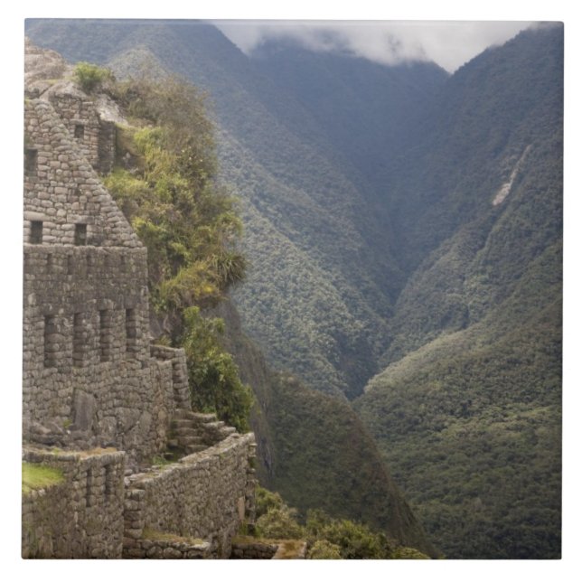 Carreau Amérique du Sud, Pérou, Machu Picchu. Ruines de pi (Devant)