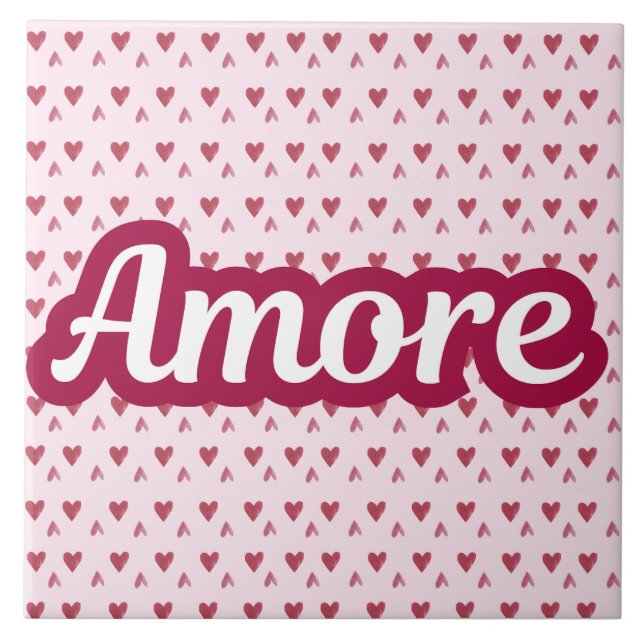 Carreau Amore Typography Design – Valentine’s Day Gift (Devant)