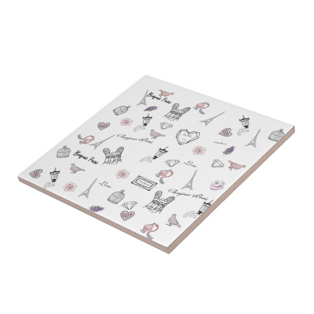 Carreau Amour à Peris Bohemian Chic Floral Boho Girl (Côté)