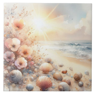 Carreau Amour au bord de la mer