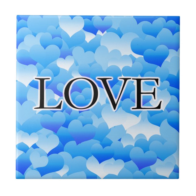 Carreau Amour bleu (Devant)