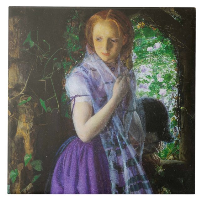 Carreau Amour d'avril par Arthur Hughes (Devant)