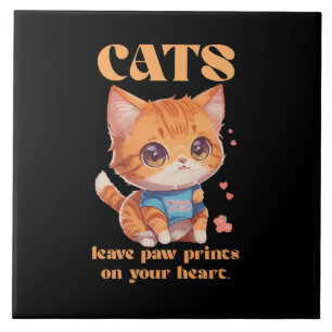 Carreau amour de chat mignon