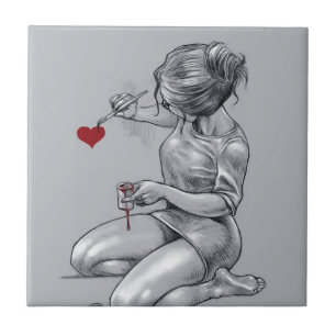 Carreau Amour de peinture