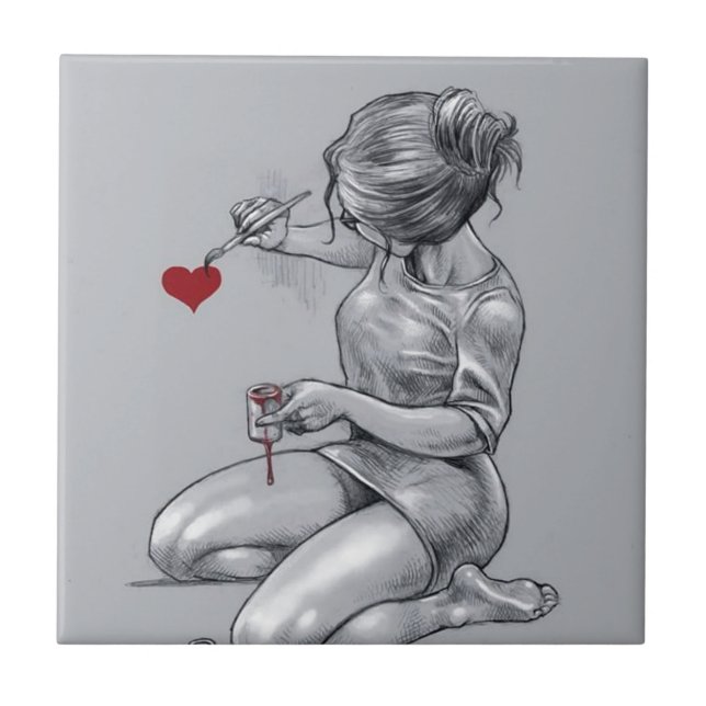 Carreau Amour de peinture (Devant)