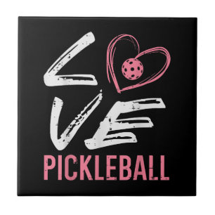 Carreau Amour Pickleball Cœur Pickle Ball Femmes Filles En