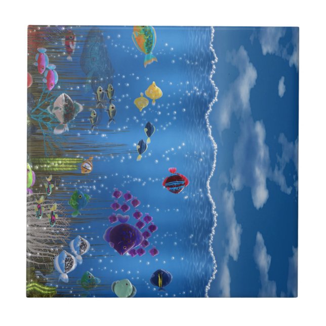 Carreau Amour sous-marin - (Devant)