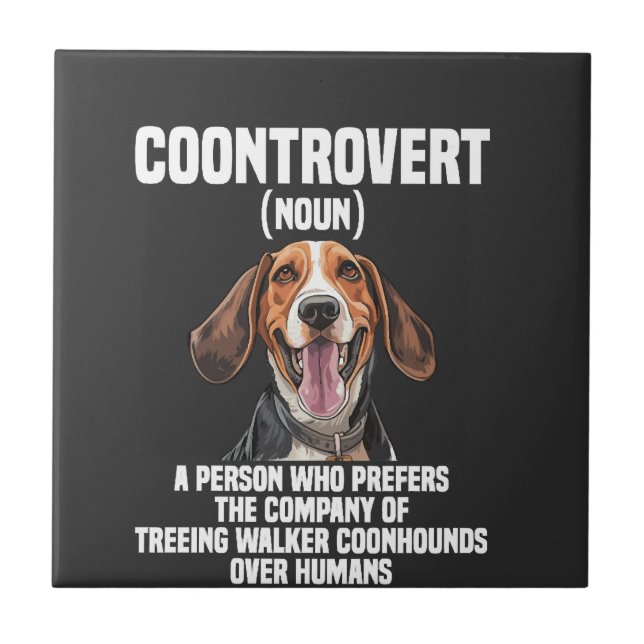 Carreau Amoureux de Treeing Walker Coonhound Chien Coontro (Devant)