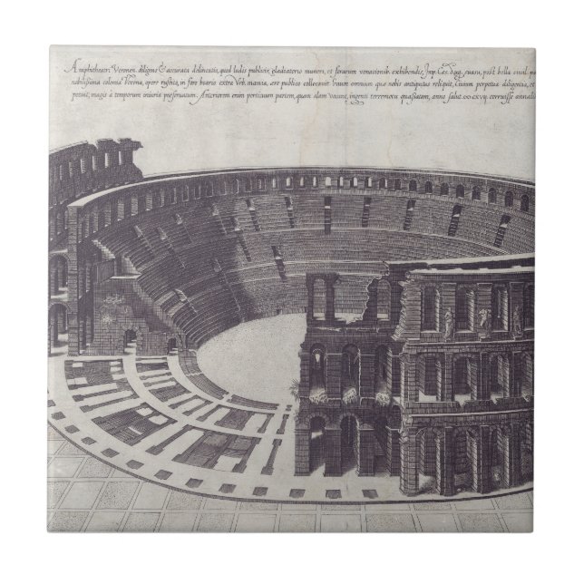 Carreau Amphithéâtre de Vérone à Piazza Bra (Devant)