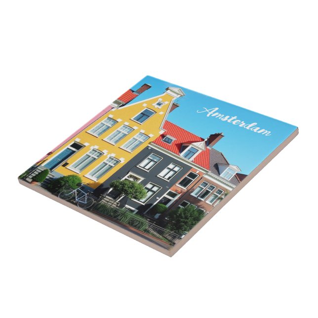 Carreau Amsterdam Hollande Maisons Voyage souvenir (Côté)