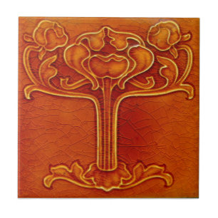 Carreau AN005 Reproduction Art nouveau Carrelage antique
