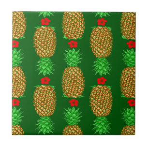 Carreau Ananas de Noël Tropical Noël chaud Noël Gre