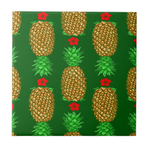 Carreau Ananas de Noël Tropical Noël chaud Noël Gre