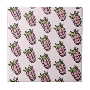 Carreau Ananas Motif Y2K Retro Funky Retro