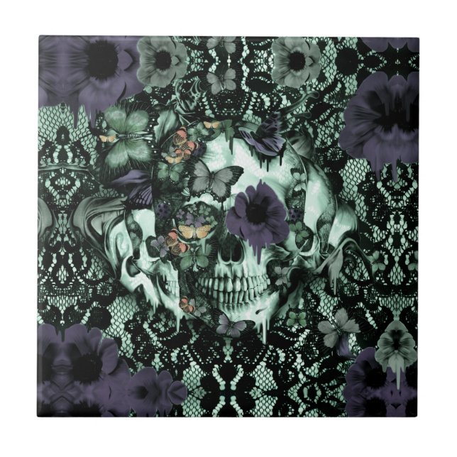 Carreau Anatomiquement incorrect, crâne de pavot (Devant)