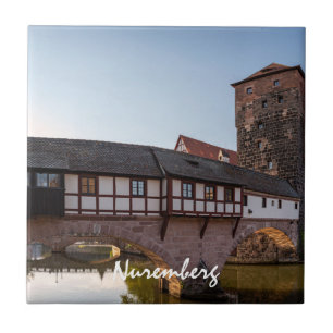 Carreau Ancien pont médiéval à Nuremberg, Allemagne
