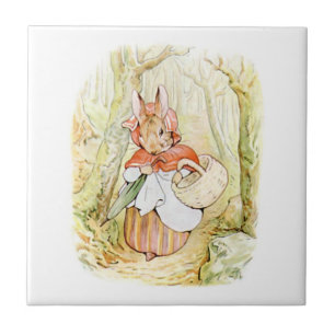 Carreau Ancienne Mme Rabbit (Petit Chaperon Rouge) (B Pott