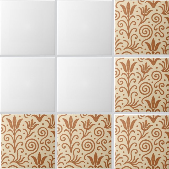 Carreau Ancient  Bronze Age Aegean Minoan Inspired Pattern (Créateur téléchargé)