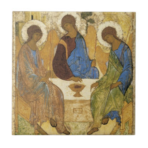 Carreau Andrei Rublev Iconique Trinité Angels Abraham Bib