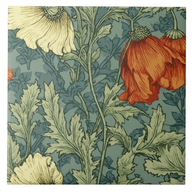 Carreau Anémone Fleurie William Morris (Devant)